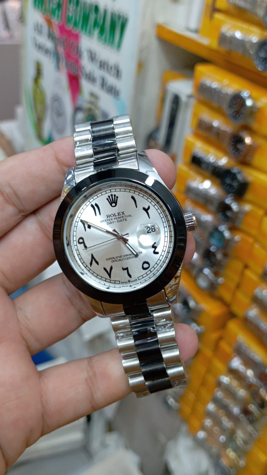 Rolex Arabic Dial Luxury Watch – Premium Edition for Men