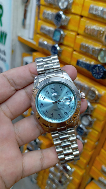 Rolex Arabic Dial Luxury Watch – Premium Edition for Men