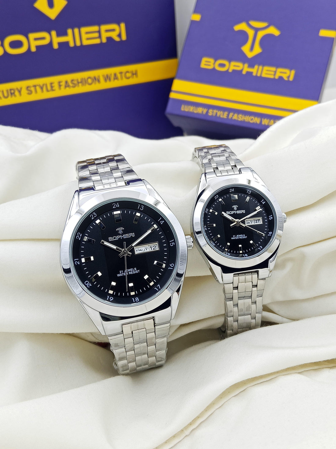 Bophieri semi automatic original couple watch